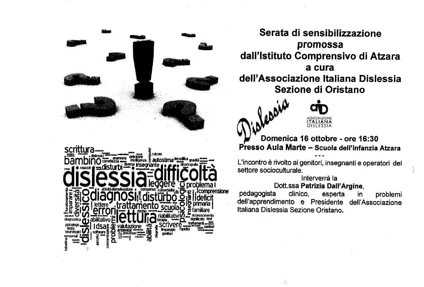 SERATA DI SENSIBILIZZAZIONE