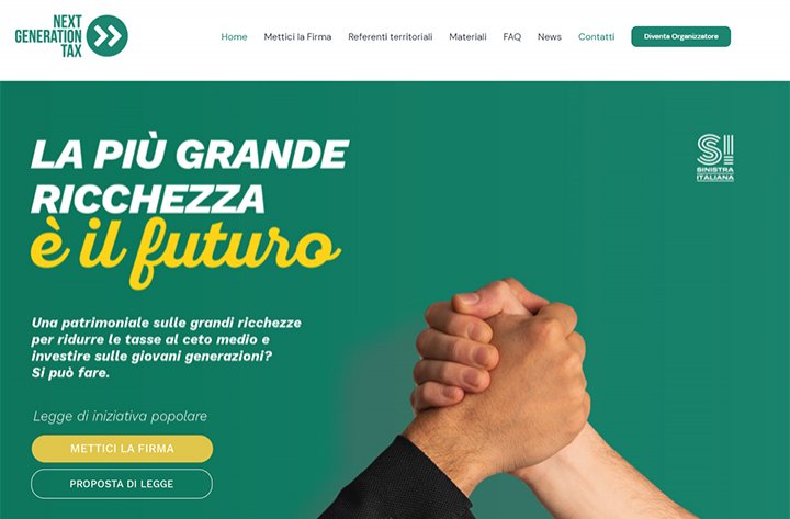 Next generation tax - Avviso raccolta firme